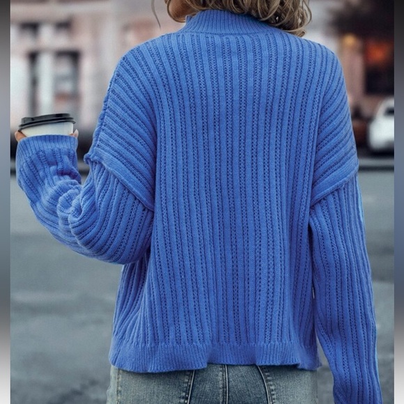 Beach Style Pullover Mock Neck Sweater - Picture 6 of 16